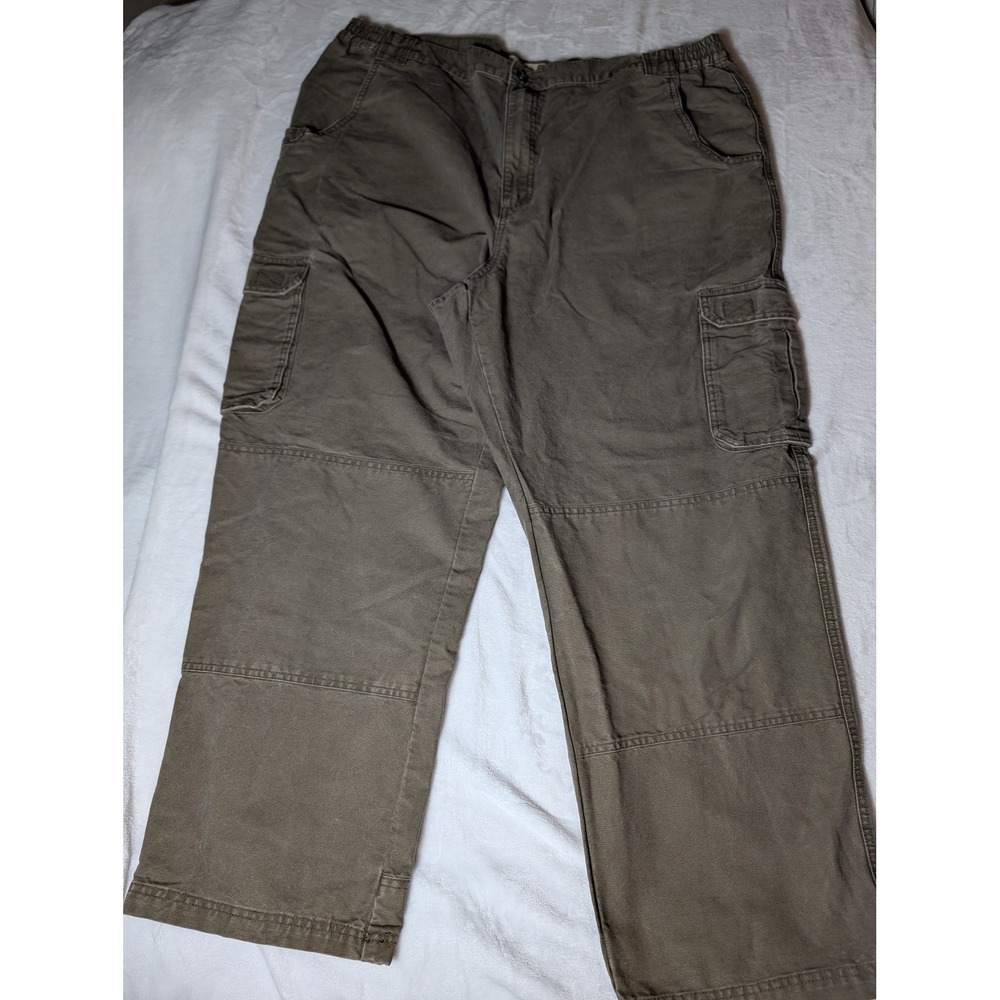 Cabelas Trail Hiker Cargo Pants Mens 44x30 Olive Brown Utility Gorpcore Outdoor